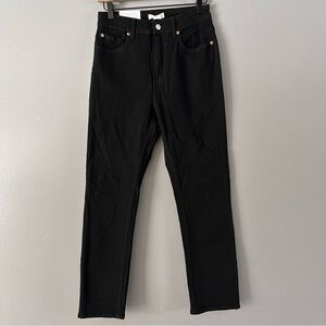 H&M Slim High Waist Ankle Length Jeans |‎ Black